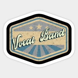 vintage vocal band Sticker